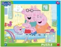 Puzzle ramkowe Świnka Peppa Rodzina 40el - tantis.pl