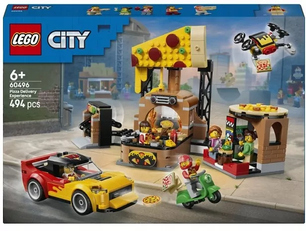 LEGO® Dostawa pizzy z pojazdami 60496 - tantis.pl
