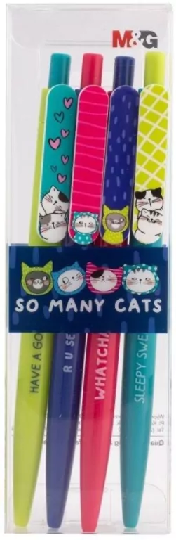Długopis automat 0.7mm So Many Cats nieb M&G - tantis.pl