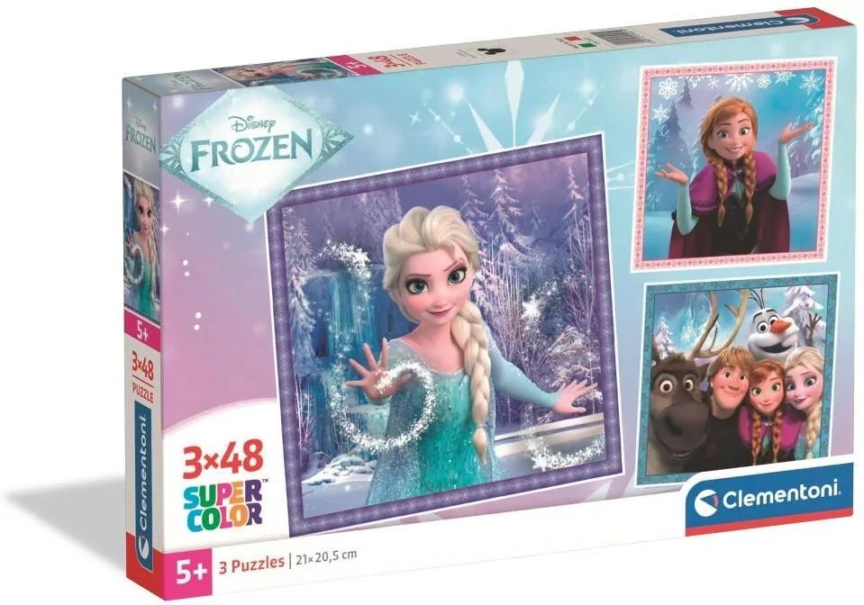 Puzzle 3 x 48 Super Color Princess - tantis.pl