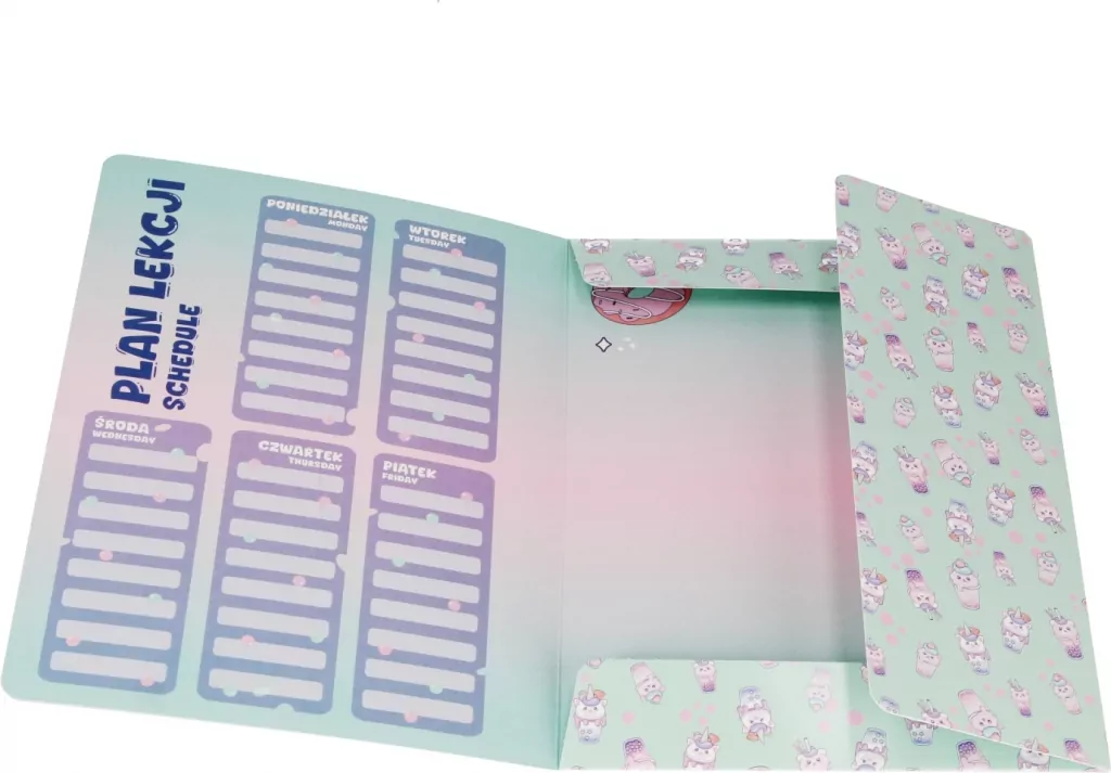 Teczka z gumką A4 Bubble Tea mix - tantis.pl