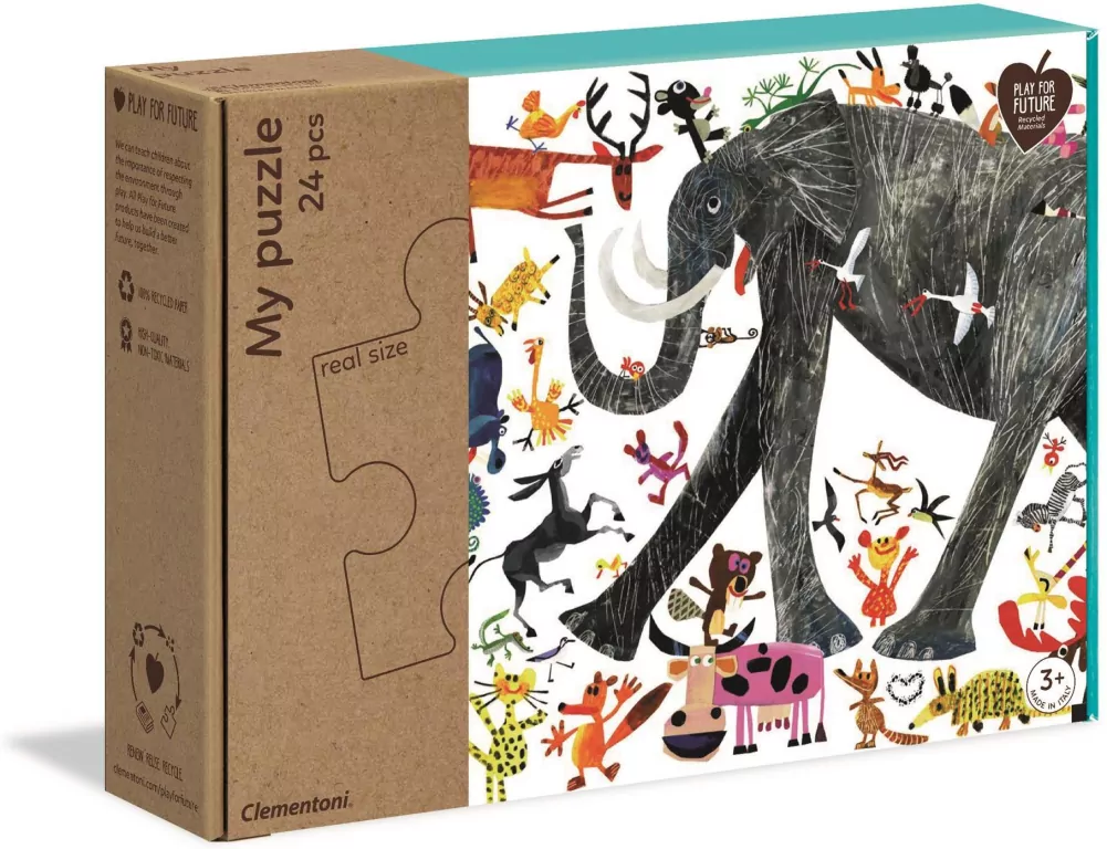 Clementoni. Moje Puzzle. Zwierzęta - tantis.pl