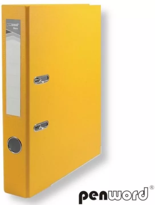 Segregator A4 z okuciem 5cm żółty - tantis.pl