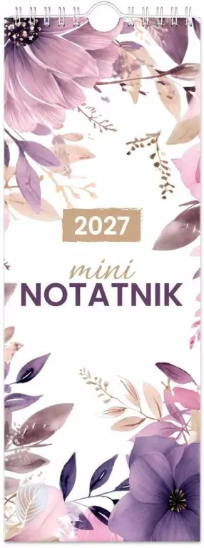 Kalendarz 2027 notatnikowy 33x12,5cm Harmonia - tantis.pl