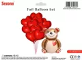 Balon Miś z sercami - tantis.pl