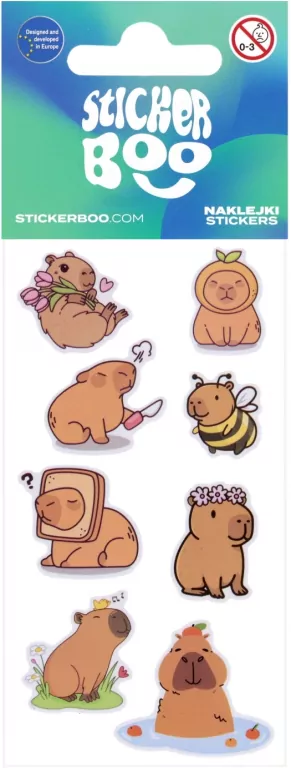 Naklejki Sticker BOO Kapibara mix - tantis.pl