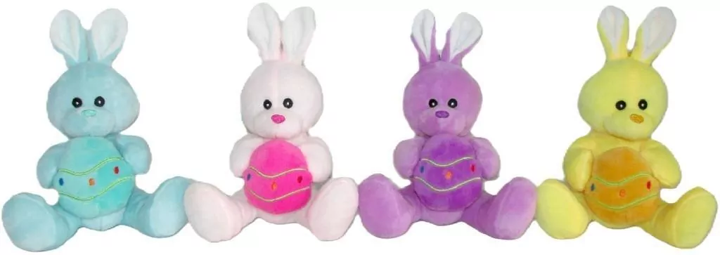 Zając króliczek z jajkiem 15cm MIX - tantis.pl