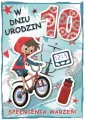 Karnet urodziny 10 B6 z kopertą - tantis.pl