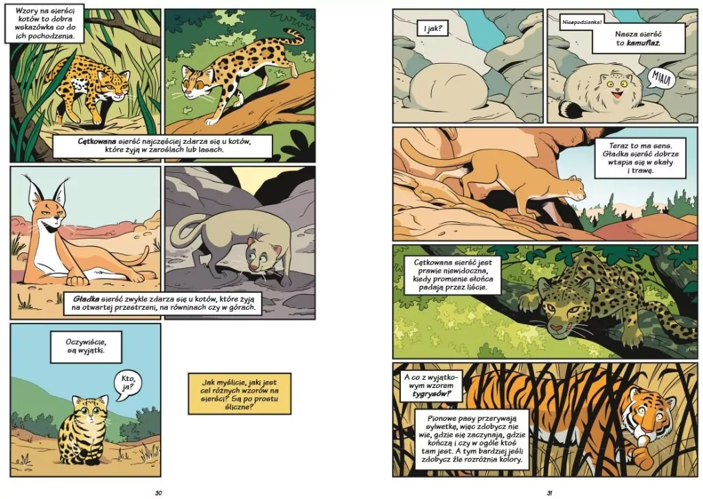 Koty. Natura i wychowanie. Naukomiks - tantis.pl