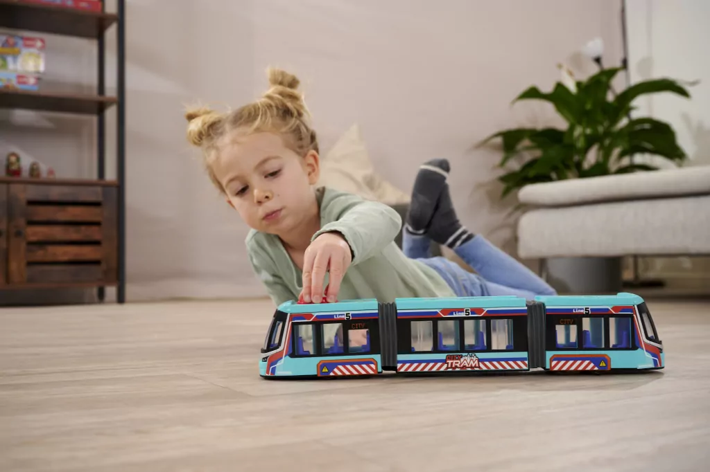 Miejski tramwaj przegubowy. Siemens. 40cm - tantis.pl