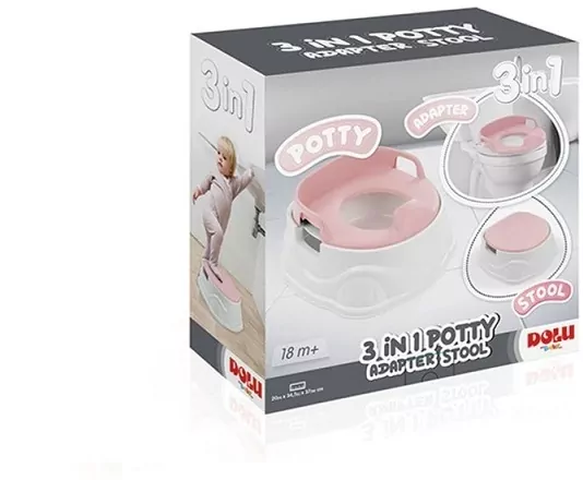 Nocnik 3w1 Dolu różowy - tantis.pl