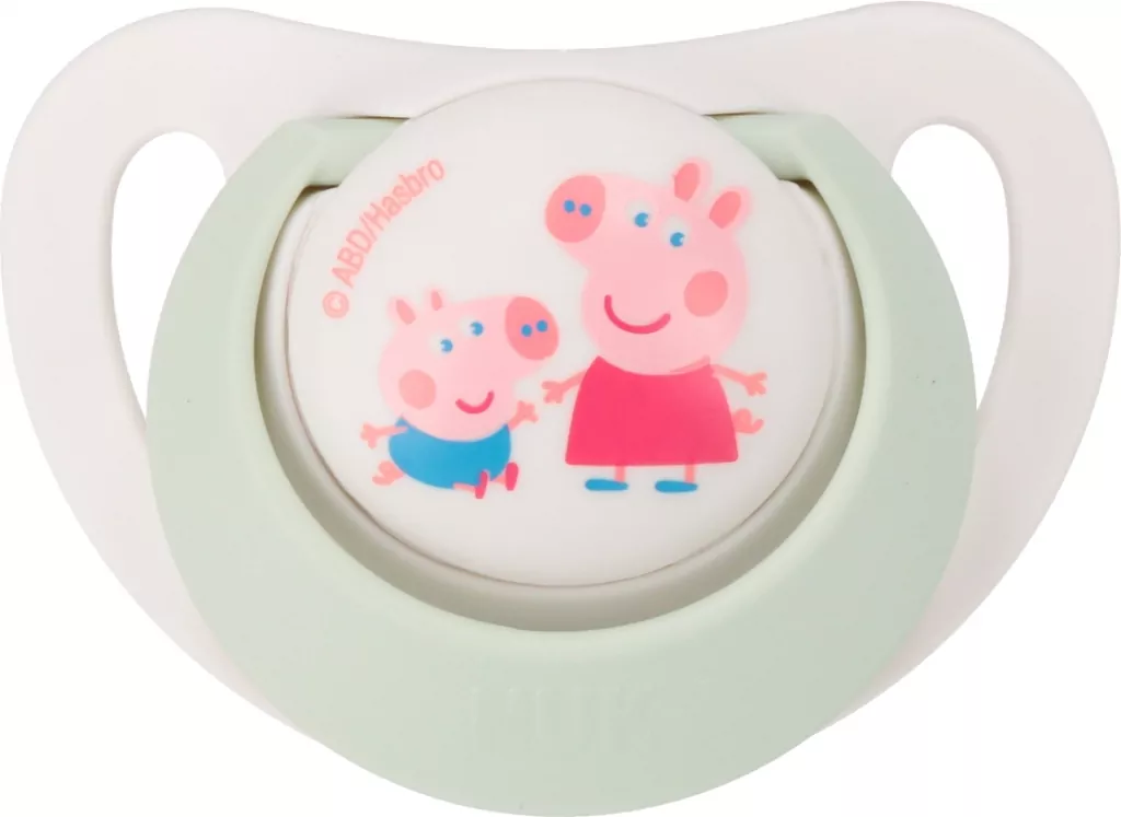 NUK Star. Smoczki 2 sztuki. 6-18 miesięcy. Peppa - tantis.pl