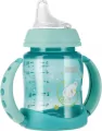 NUK. First Choice. Butelka z uchwytem 150ml. 6-18 miesięcy. Turkusowa- Koala - tantis.pl
