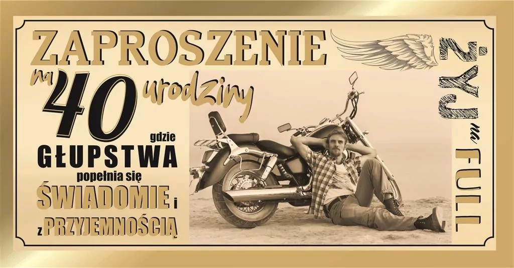 Zaproszenie Urodziny (10 szt.) - tantis.pl