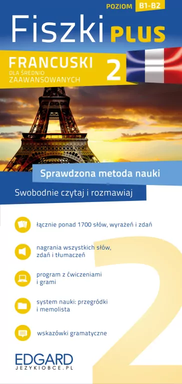 Francuski Fiszki Plus dla śred. zaaw. 2 - tantis.pl