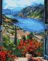 Malowanie po numerach - Przystań w górach 40x50cm - tantis.pl