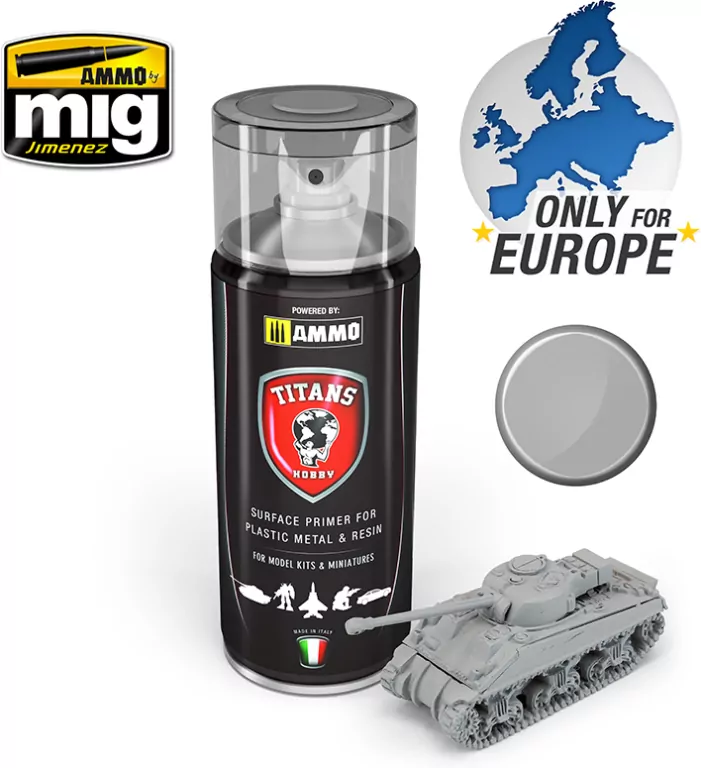 Ammo: Titans Matt Primer - Light Grey - tantis.pl