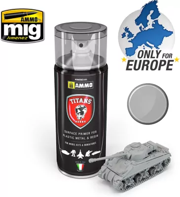 Ammo: Titans Matt Primer - Light Grey