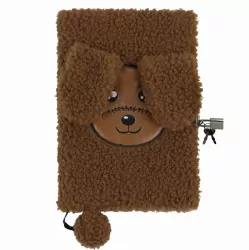 Pamiętnik pluszowy z kłódką Pies DERFORM