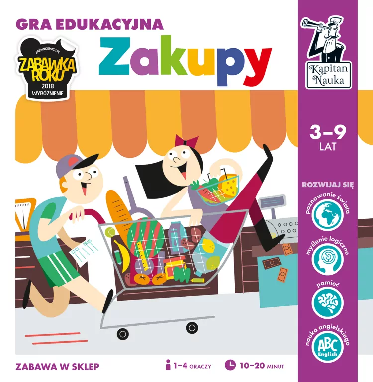 Zakupy. Gra edukacyjna. Kapitan Nauka - tantis.pl