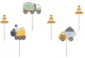 Dekoracje do muffinek 4-7cm. Pojazdy budowlane - tantis.pl