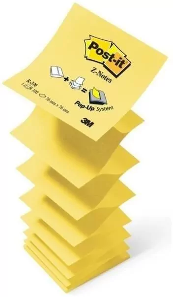 Bloczek samoprzylepny Z-Notes żółty 100K 76 x 76mm - tantis.pl