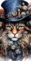 Diamentowa Mozaika Kot Steampunkowy NO-2000328 - tantis.pl