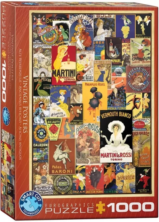 Puzzle 1000. Vintage Posters - tantis.pl