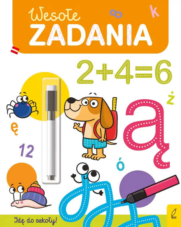 Wesołe zadania. Flamaster suchościeralny. Wesoła nauka - tantis.pl
