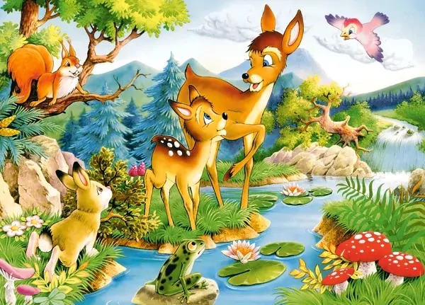 Puzzle 120. Bambi. Little Deer B-12725 - tantis.pl