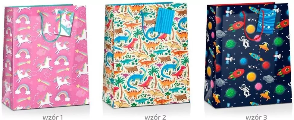 Torba prezentowa Kids 45x33x10cm MIX - tantis.pl
