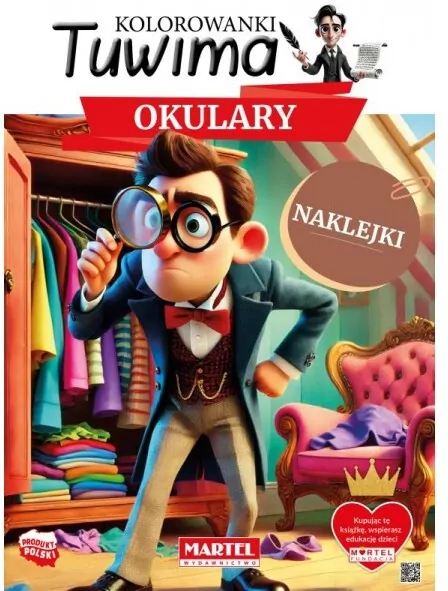Kolorowanki Tuwima. Okulary z naklejkami - tantis.pl