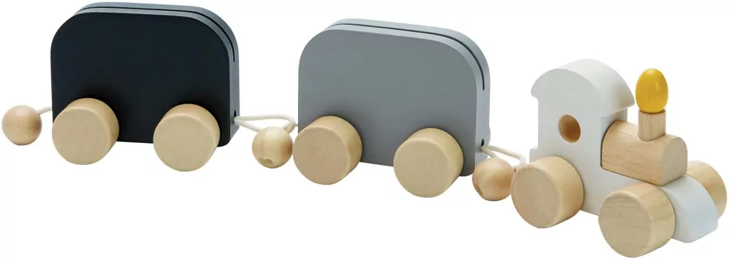 Pociąg urodzinowy zabawki drewniane - tantis.pl