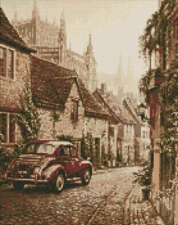 Diamentowa mozaika. Stare Miasto 40x50cm - tantis.pl