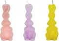 Świeczka zajączek pastel MIX - tantis.pl