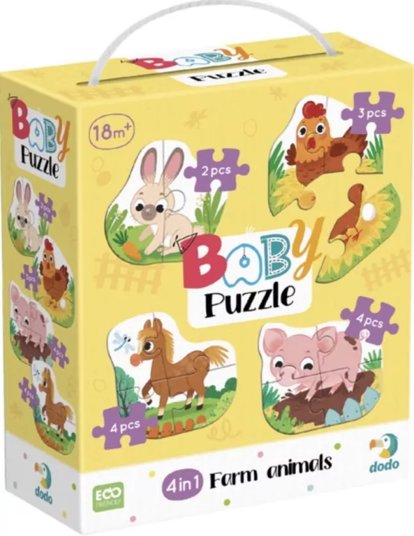 Baby puzzle 4w1 Zwierzęta z gospodarstwa - tantis.pl