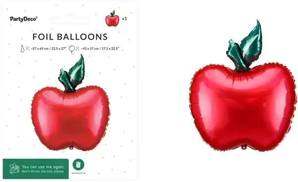 Balon foliowy Jabłko 57x69cm - tantis.pl
