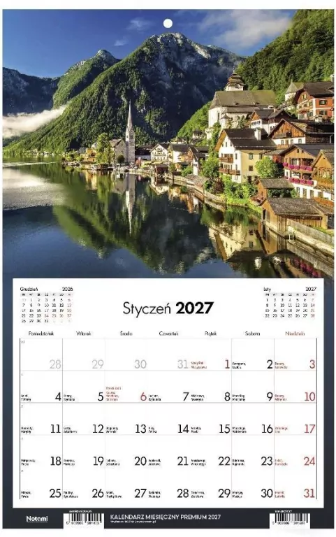 Kalendarz 2027 Jednodzielny Premium Miasto - tantis.pl