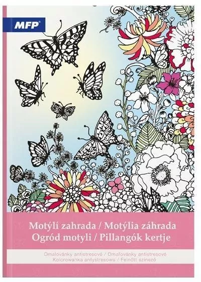Kolorowanka antystresowa ogród motyli - tantis.pl