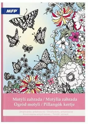 Kolorowanka antystresowa ogród motyli