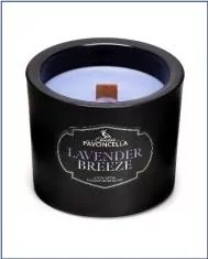 Świeczka sojowa Lavender Breeze czarna 170g - tantis.pl