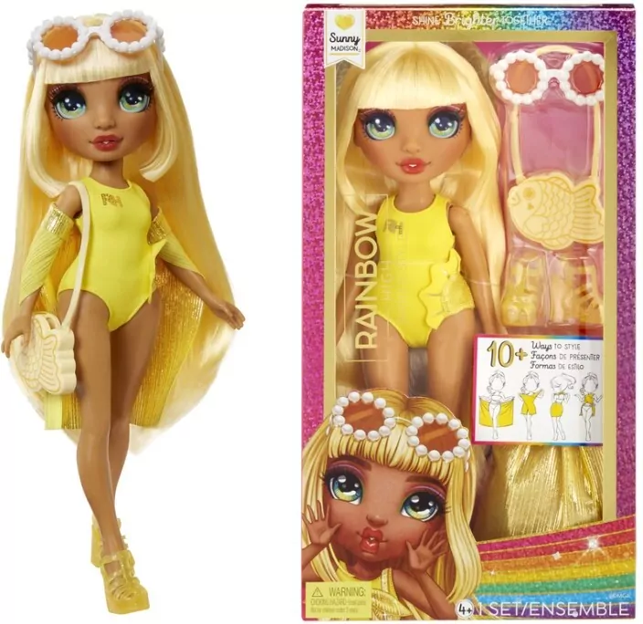 Rainbow High Sunny. Swim&Style Fashion Doll - tantis.pl