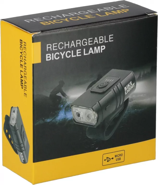 LAMPA ROWEROWA LAD USB TYL/PRZOD 5X10X5 MC WB100 - tantis.pl