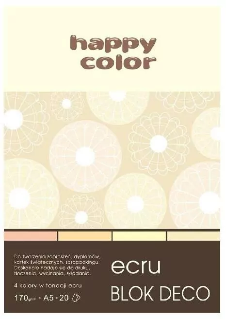 Blok Deco ecru. A5/20k. - tantis.pl