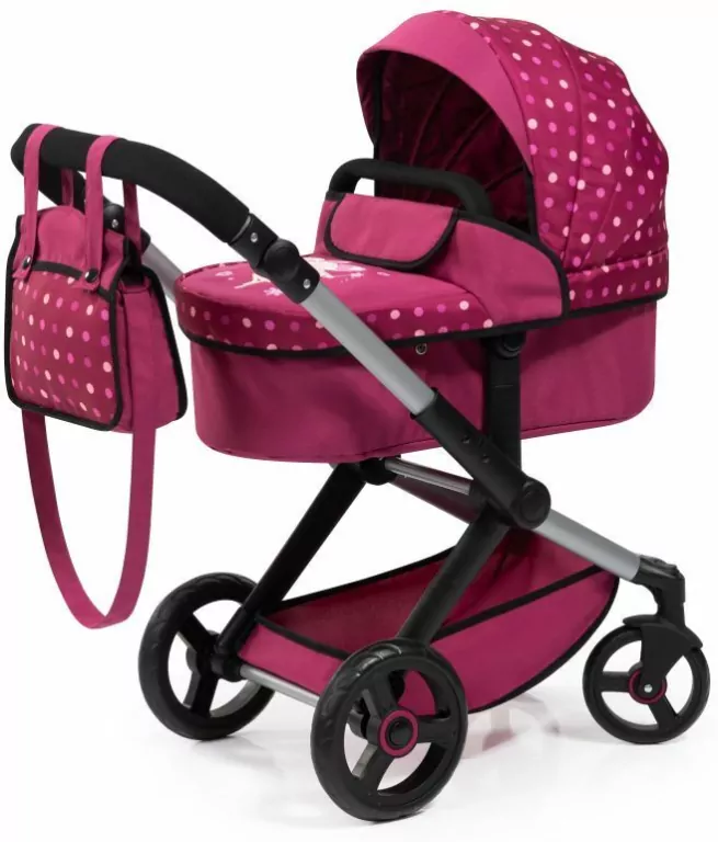 Wózek dla lalek różowy XEO - tantis.pl