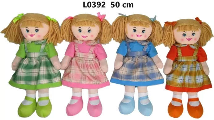 Lalka szmacianka 50cm 4 wz 165404 - tantis.pl