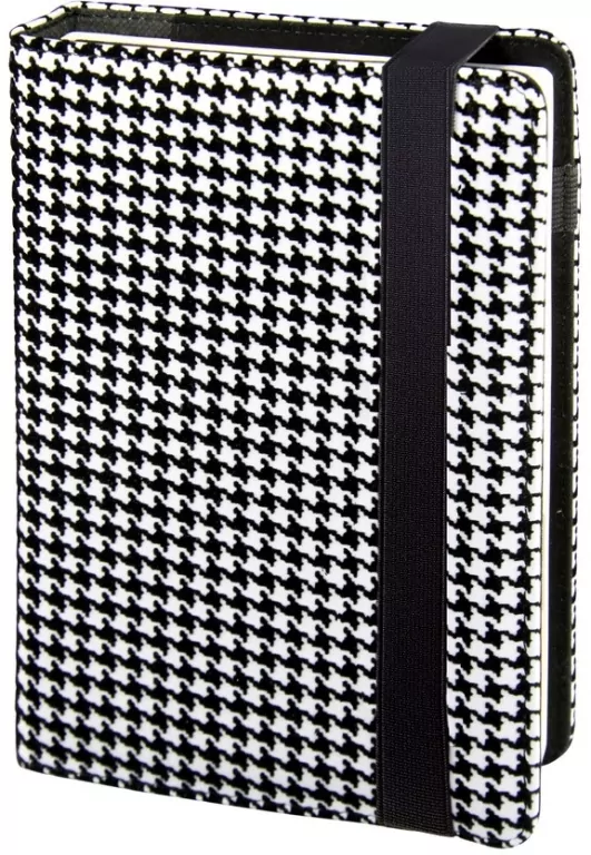 Notes A5 na gumkę kratka biało-czarny NP-25MD - tantis.pl