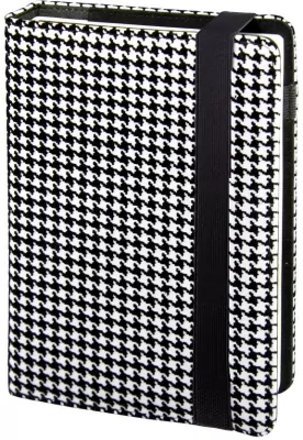 Notes A5 na gumkę kratka biało-czarny NP-25MD