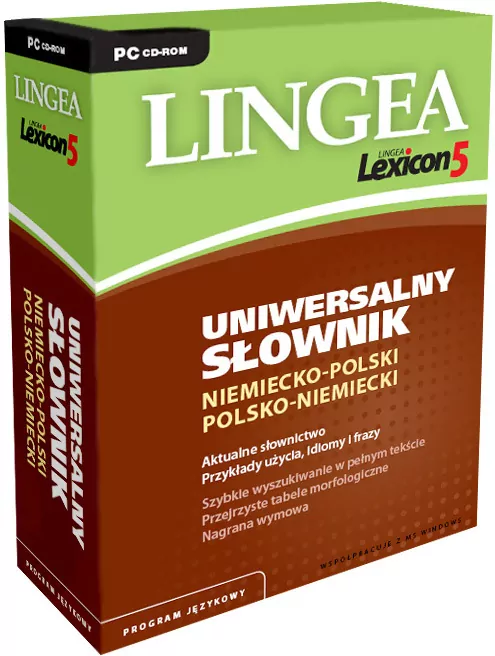 Lingea Lexicon 5 Uniwersalny Słownik niemiecko-polski, polsko-niemiecki - tantis.pl