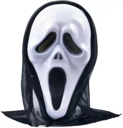 Straszna maska z kapturem